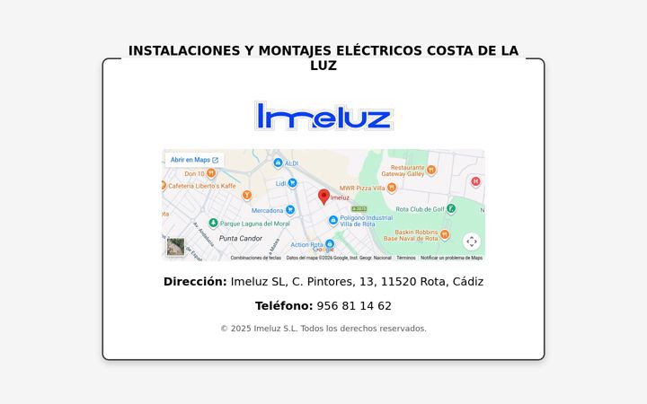 Screenshot of imeluz.es