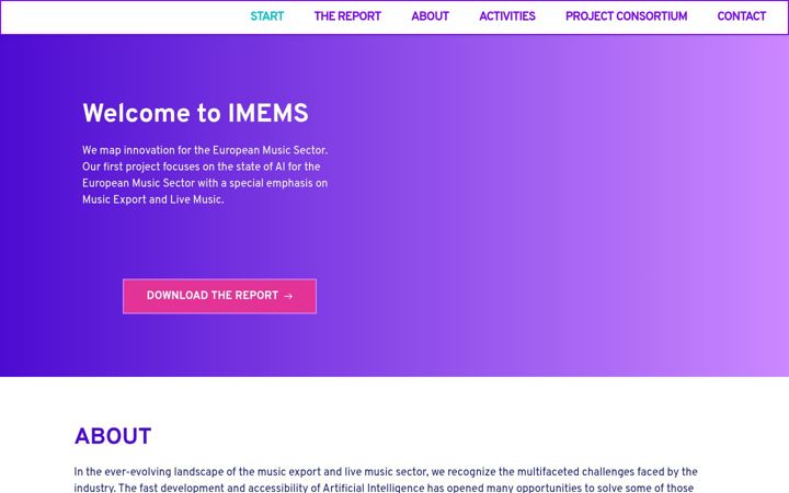 Screenshot of imems.eu