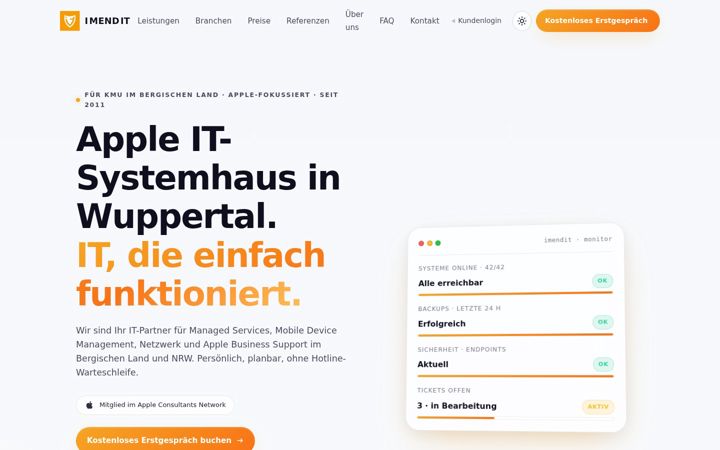 Screenshot of imendit.de