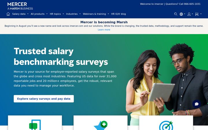 Screenshot of imercer.com