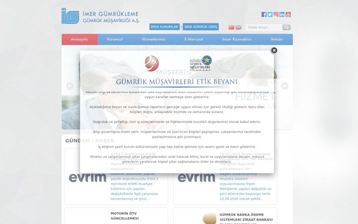 Screenshot of imergumrukleme.com