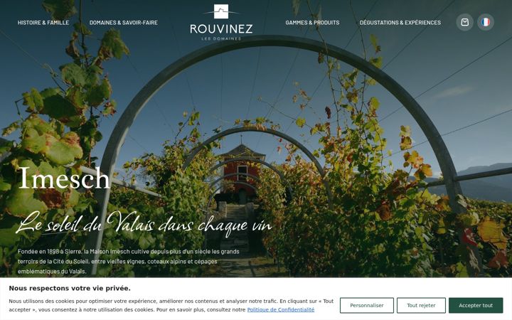 Screenshot of imesch-vins.ch