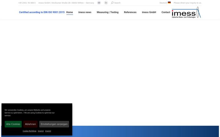 Skærmbillede af imess.com