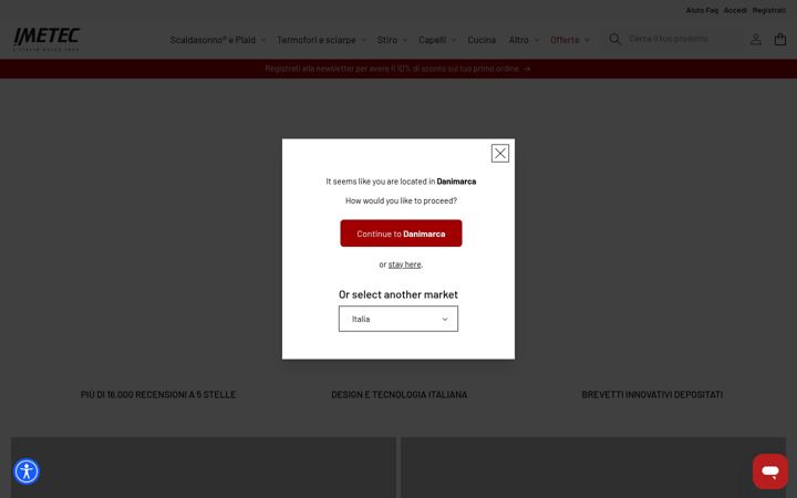 Screenshot of imetec.com