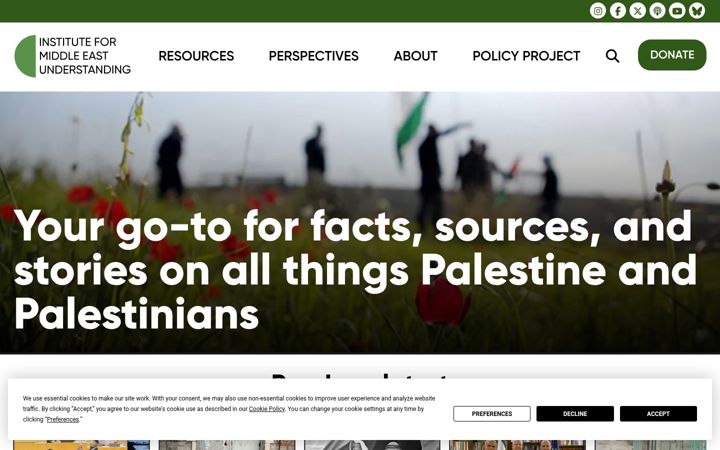 Screenshot of imeu.org