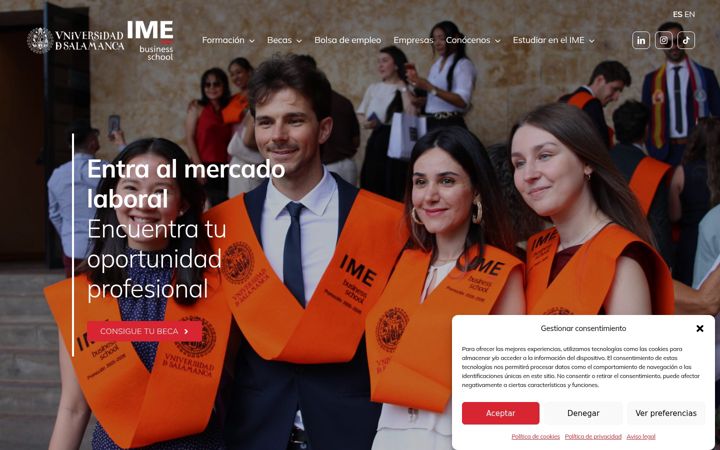 Captură de ecran a imeusal.com