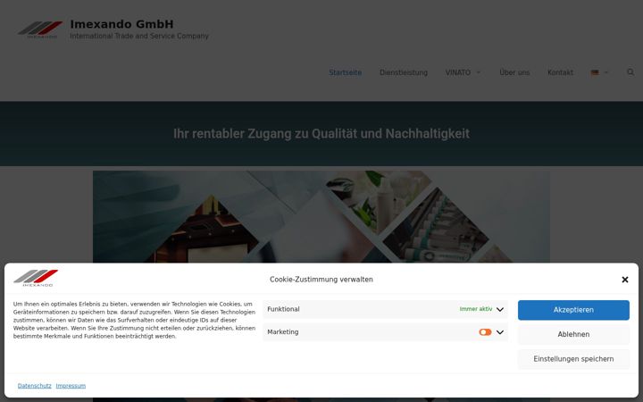 Screenshot of imexando.com