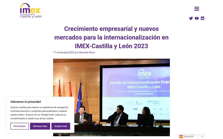 Screenshot of imexcastillayleon.com