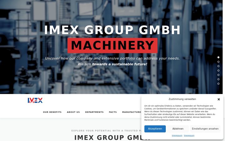 Screenshot of imexgroup-gmbh.com