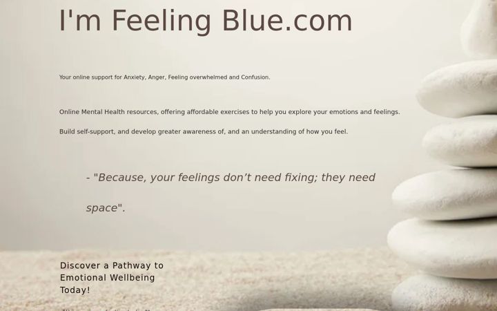Captură de ecran a imfeelingblue.com