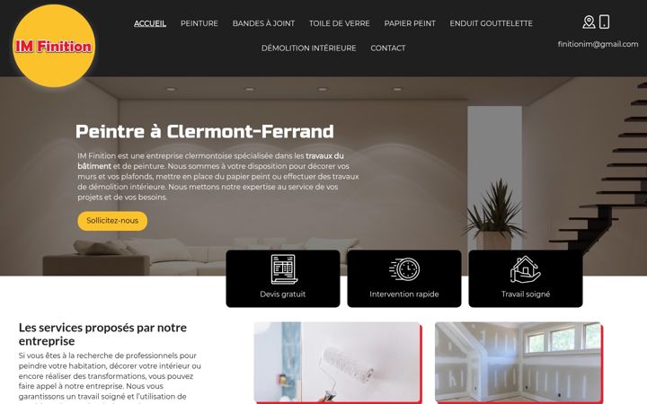 Screenshot of imfinition.fr