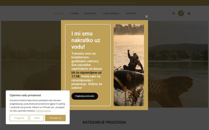 Screenshot di imfish.hr