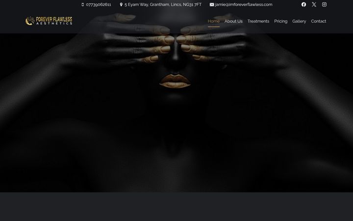 Captură de ecran a imforeverflawless.com