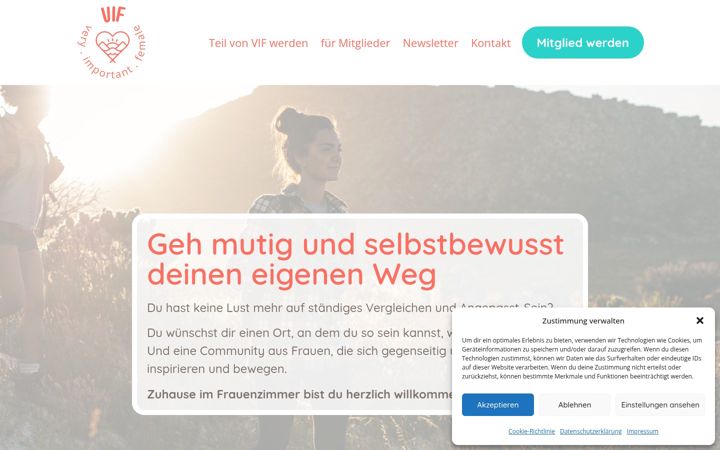 Screenshot of imfrauenzimmer.com