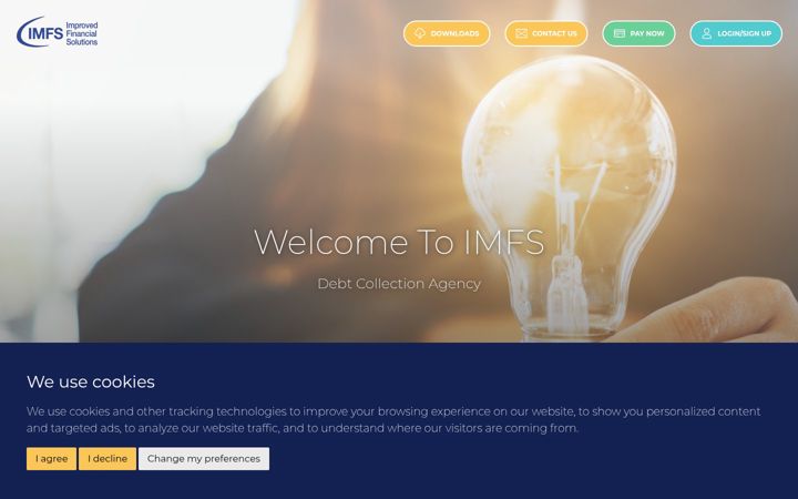 Screenshot of imfs.co.uk