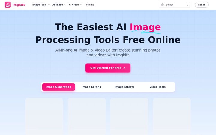 Screenshot of imgkits.com