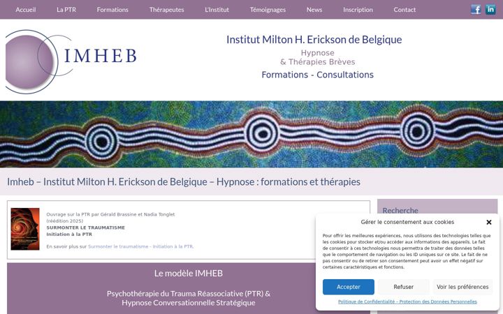 Screenshot of imheb.be