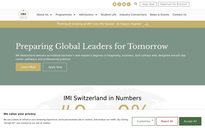 Screenshot of imi-luzern.com