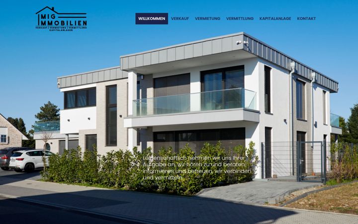 Screenshot of imig-immobilien.de