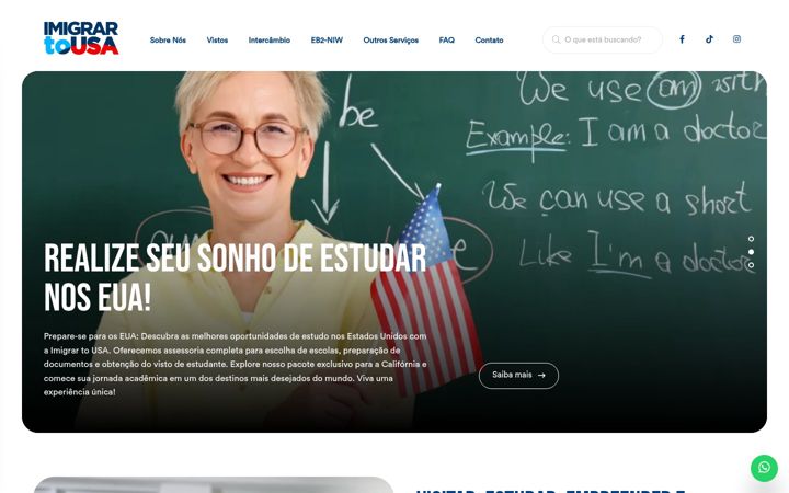 Screenshot of imigrartousa.com