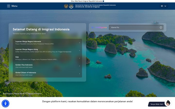Screenshot of imigrasi.go.id