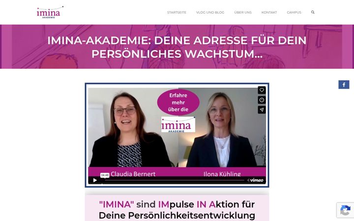 Screenshot of imina-akademie.com