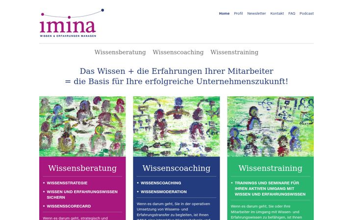 Screenshot of imina-wem.de