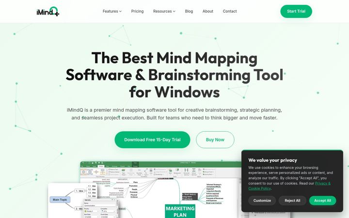 Screenshot of imindq.com