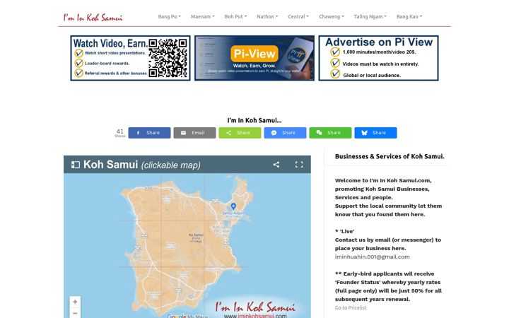 Screenshot of iminkohsamui.com
