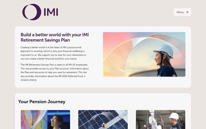 Screenshot of imipensions.co.uk