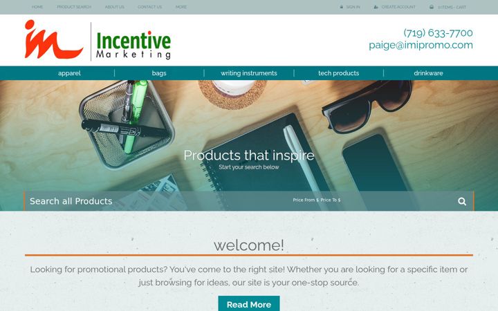 Screenshot of imipromo.com