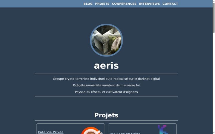 Screenshot of imirhil.fr