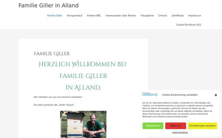Screenshot of imker-klaus.at