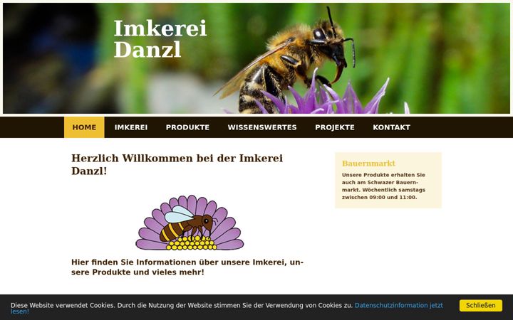 Screenshot of imkerei-danzl.at