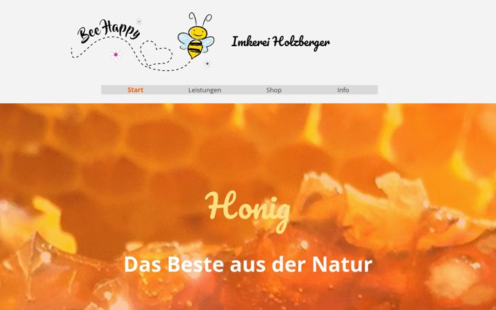 Screenshot of imkerei-holzberger.de