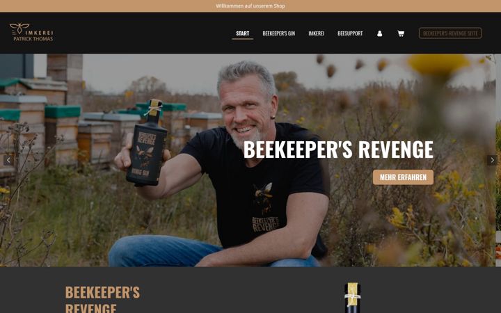 Screenshot of imkerei-patrick-thomas.de