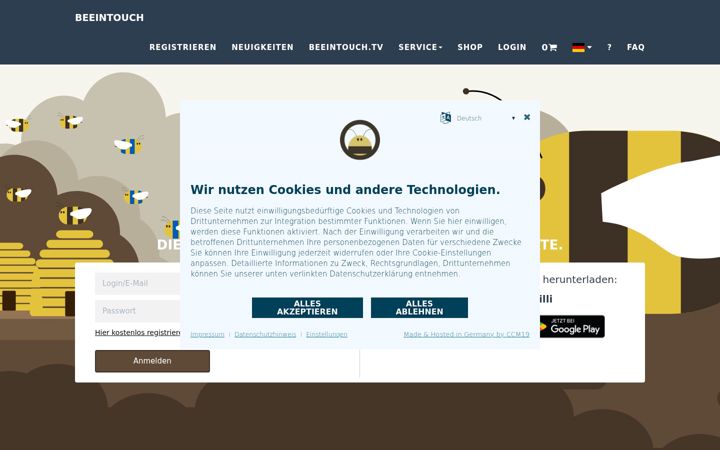 Screenshot of imkereiverwaltung.com