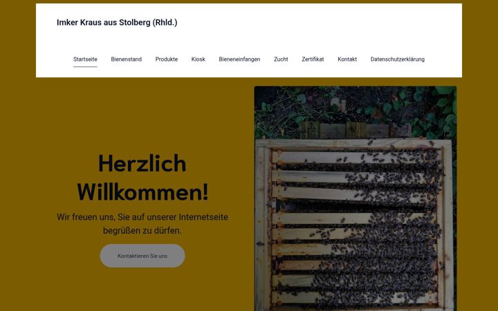 Screenshot of imkerkraus.de