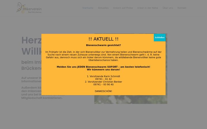 Screenshot of imkerverein-bad-brueckenau.de