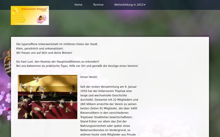 Screenshot of imkervereintreptow.de