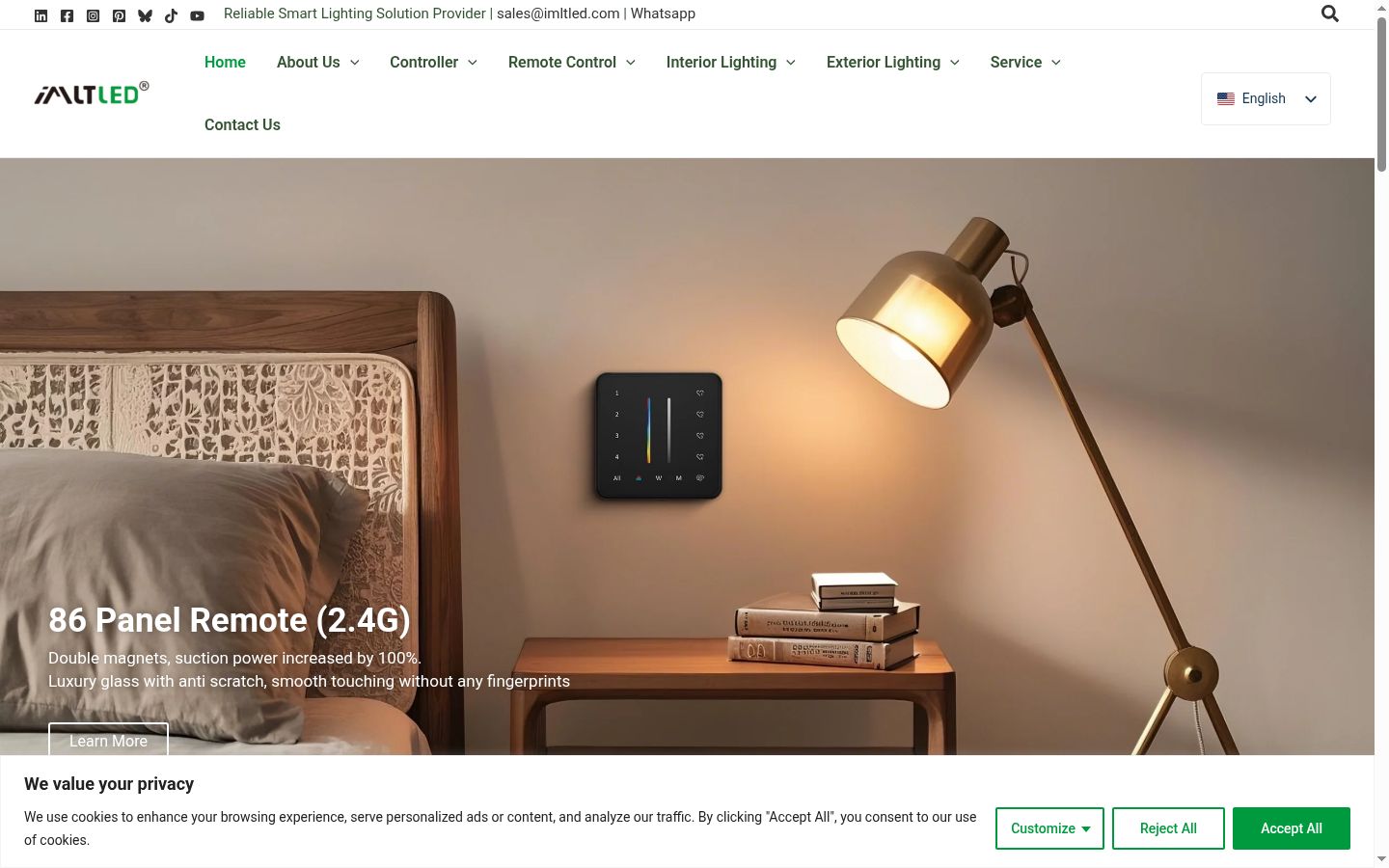 Sutikimo reklamjuostės, rodytos prieš bet kokią sąveiką, ekrano kopija