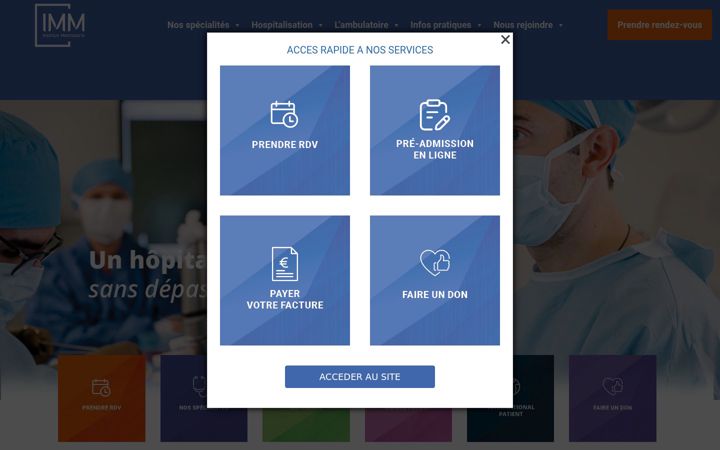 Screenshot of imm.fr