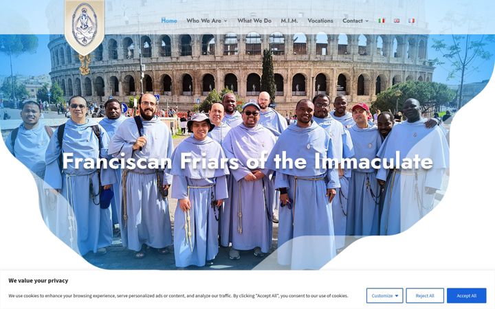 Screenshot of immacolata.com