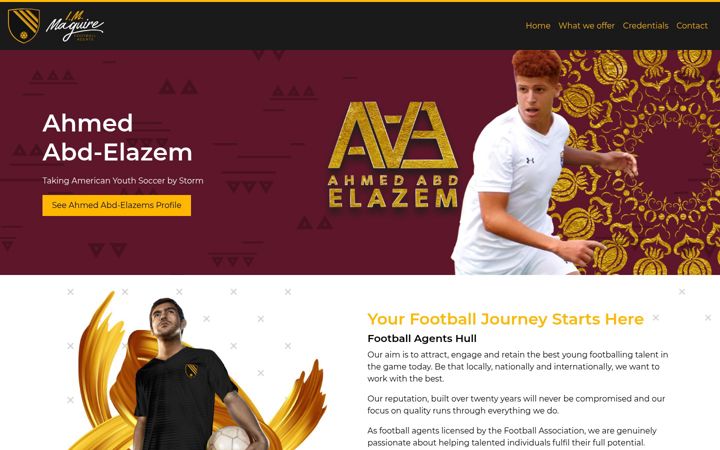 Screenshot of immaguire.co.uk