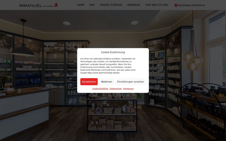 Screenshot of immanuel-apotheke-berlin.de