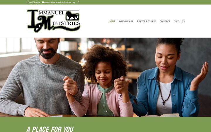 Screenshot of immanuelministrieswc.org