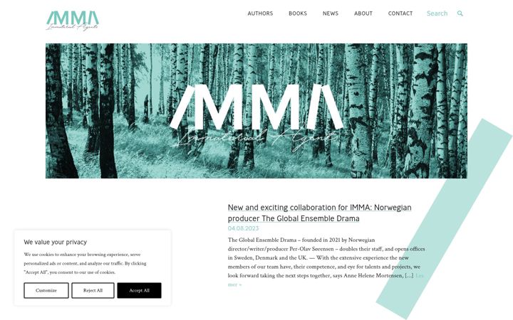 Screenshot of immaterial.no