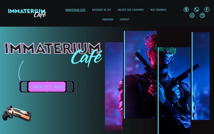 Screenshot of immaterium-cafe.fr