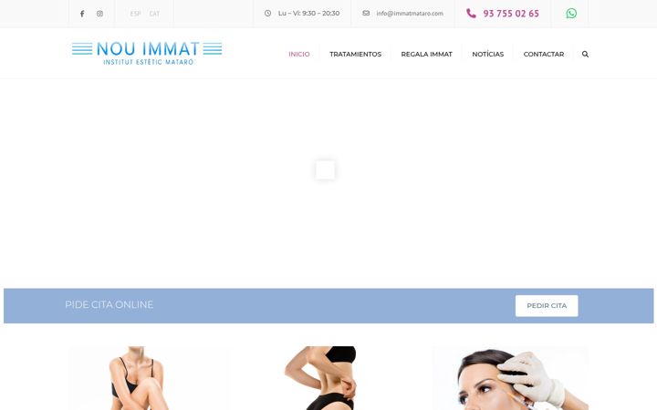 Screenshot stránky immatmataro.com