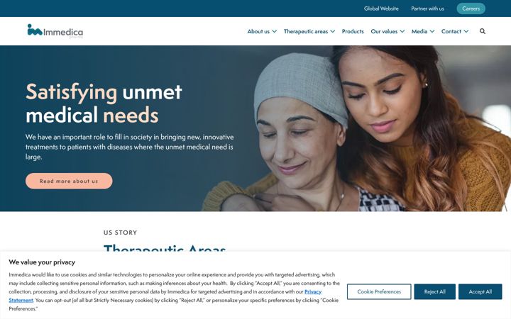 Screenshot of immedicaus.com